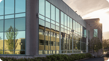 Office building in the evening