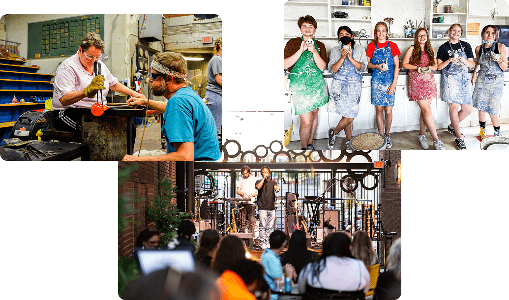 Group of photos of people at GoggleWorks